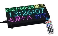 Digitálne hodiny RGB 64 × 32 presné RTC pre Rpi Pico