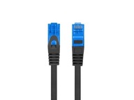 Patchcord S/FTP 6a Lanberg RJ45 / RJ45 0,5m čierny Patchcord S/FTP 6a Lanberg RJ45 / RJ45 0,5m čierny