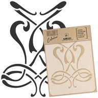 Šablóna DIY SCRAPBOOKING /A4/ ORNAMENT SECESSION #1 Šablóna DIY SCRAPBOOKING /A4/ ORNAMENT SECESSION #1