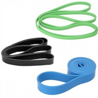 Súprava 3 ODPORU NA TRÉNINGOVÉ PÁSMO POWER BAND 7-39kg Súprava 3 ODPORU NA TRÉNINGOVÉ PÁSMO POWER BAND 7-39kg