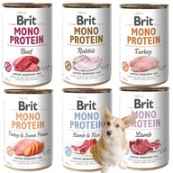 BRIT MONO PROTEIN Vlhčené krmivo pre psov 6 X 400 g MONOPROTEÍNOVÁ ZMES CHUTÍ BRIT MONO PROTEIN Vlhčené krmivo pre psov 6 X 400 g MONOPROTEÍNOVÁ ZMES CHUTÍ