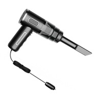 Čierny prenosný vysávač do auta v štýle USB zástrčky Čierny prenosný vysávač do auta v štýle USB zástrčky