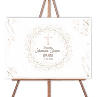Personalizovaný plagát na prvé sväté prijímanie Sadrokartón 50X70CM Personalizovaný plagát na prvé sväté prijímanie Sadrokartón 50X70CM