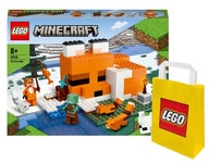 LEGO MINECRAFT 21178 FOX HABITAT + LEGO PAPIEROVÁ TAŠKA STREDNÁ LEGO MINECRAFT 21178 FOX HABITAT + LEGO PAPIEROVÁ TAŠKA STREDNÁ
