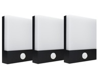 3x Vonkajšia nástenná lampa Terasová lampa IP65 Senzor