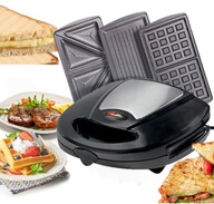 VÝKONNÉ TOASTOVÉ TOASTOVÉ Vafle PANINI GRIL 3v1 STARQ 810W VÝKONNÉ TOASTOVÉ TOASTOVÉ Vafle PANINI GRIL 3v1 STARQ 810W