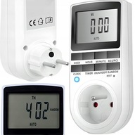 ČASOVAČ DO ZÁSUVKY, LCD DISPLEJ 16A, 10 PROGRAMOV ČASOVAČ DO ZÁSUVKY, LCD DISPLEJ 16A, 10 PROGRAMOV