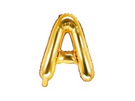 Fóliový balón Písmeno \ '\' A \ '\', 35 cm, zlatý