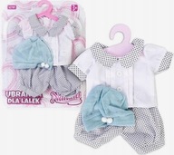 Súprava oblečenia pre bábiky: šortky, tričko, čiapka pre bábiky do 40 cm + 3 roky Súprava oblečenia pre bábiky: šortky, tričko, čiapka pre bábiky do 40 cm + 3 roky