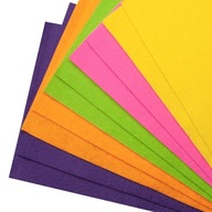 Ozdobná plsť A4 10 ks. Svetlé plstenie 2 mm Ozdobná plsť A4 10 ks. Svetlé plstenie 2 mm
