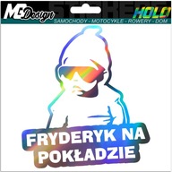 Nálepka na okno FRYDERYK ON BOARD HOLOGRAM Nálepka na okno FRYDERYK ON BOARD HOLOGRAM