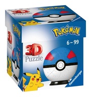 Ravensburger 3D Puzzle Ball: Pokemon blue 54 dielikov 11265 Ravensburger 3D Puzzle Ball: Pokemon blue 54 dielikov 11265