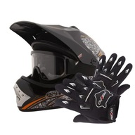 DETSKÁ ENDURO KRÍŽOVÁ PRILBA QUAD XS + RUKAVICE + OKULIARE DETSKÁ ENDURO KRÍŽOVÁ PRILBA QUAD XS + RUKAVICE + OKULIARE