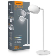 Nabíjacia LED stolná lampa VIDEOX 3v1 biela 300lm batéria 1800mAh Nabíjacia LED stolná lampa VIDEOX 3v1 biela 300lm batéria 1800mAh