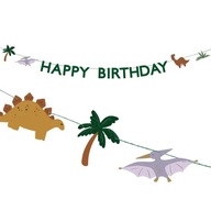 Dino banner Happy Birthday 3m Dino banner Happy Birthday 3m