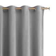 Hotový velúrový záves 140x250 na kruhových očkách Charmy Light Grey S Hotový velúrový záves 140x250 na kruhových očkách Charmy Light Grey S