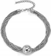 Strieborný retiazkový náhrdelník, elegantný postriebrený dámsky choker ako darček Strieborný retiazkový náhrdelník, elegantný postriebrený dámsky choker ako darček