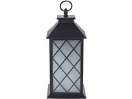 ČIERNA dekoračná lampa LED lampáš - 29x14 cm ČIERNA dekoračná lampa LED lampáš - 29x14 cm