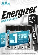 4X Batéria LR6 ENERGIZER MAX PLUS B4 1,5V Alkal 4X Batéria LR6 ENERGIZER MAX PLUS B4 1,5V Alkal