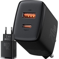 Baseus QC PD rýchla USB-A USB-C nabíjačka Baseus QC PD rýchla USB-A USB-C nabíjačka