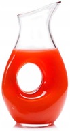 Jedinečná sklenená karafa s otvorom na pitnú vodu, 1,2L Jedinečná sklenená karafa s otvorom na pitnú vodu, 1,2L