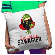 Funny Vankúš Úžasný švagor Zaba Funny Vankúš Úžasný švagor Zaba