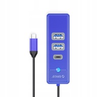 Hub USB-C 3.1 2 x USB 3.1 + USB-C Orico modrý
