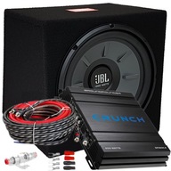 JBL 1000W MDF BASS BOX + Crunch + káble