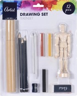 Súprava umeleckého kreslenia 12 kusov ceruziek