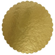Zlaté alobalové okrúhle podstavce na tortu Ø 30 cm