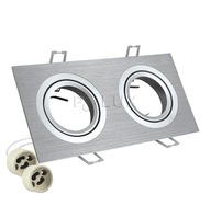 Stropné svietidlo OPAL strieborné 2xGU10 230 pre LED Stropné svietidlo OPAL strieborné 2xGU10 230 pre LED