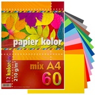 FAREBNÝ PAPIER A4 60 listov 12 FAREB 210 g RIAD