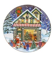 Vianočný dezertný tanier 20cm Magic Village