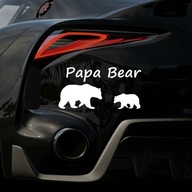 Medvedík papa v bielom štýle a 1 medvedík Medvedík papa v bielom štýle a 1 medvedík