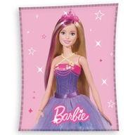 Hrejivá deka Barbie z mikrovlákna 150x200 cm s prehozom z koralového rúna Hrejivá deka Barbie z mikrovlákna 150x200 cm s prehozom z koralového rúna