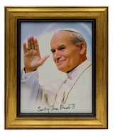PAPIEROVÝ TYČ SVÄTÝ OBRAZ JÁNA PAVOL II NA STENE PAPIEROVÝ TYČ SVÄTÝ OBRAZ JÁNA PAVOL II NA STENE