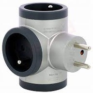 Legrand rozbočovač elektrických zásuviek strieborný 049438 Legrand rozbočovač elektrických zásuviek strieborný 049438
