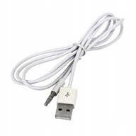 Samec 3,5 mm konvertorový kábel AUX na USB 2.0 Samec 3,5 mm konvertorový kábel AUX na USB 2.0