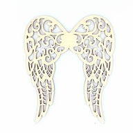 Dekorácia anjelské krídla makramé 13x15cm 3 kusy