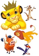 LION KING SIMBA Cake Oblátka Cukor Tlač A4 LION KING SIMBA Cake Oblátka Cukor Tlač A4