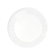 Biele okrúhle porcelánové dekoratívne obrúsky 15 cm - 100 ks. Biele okrúhle porcelánové dekoratívne obrúsky 15 cm - 100 ks.