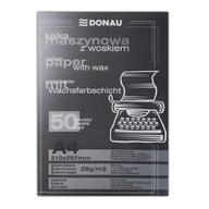 Strojový pauzovací papier DONAU s voskom A4, 50 ks, čierny