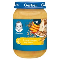 Gerber dezert Mango hrušky a tri cereálie po 8. mesiaci 190 g Gerber dezert Mango hrušky a tri cereálie po 8. mesiaci 190 g