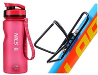 Cyklistická fľaša na vodu 600 ml + držiak Cyklistická fľaša na vodu 600 ml + držiak