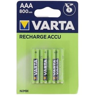 4 x VARTA AAA 800mAh R3 lítium-iónová batéria