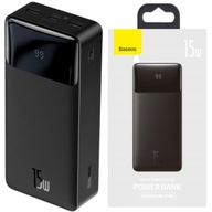 BASEUS POWER BANK 30000mAh POWERBANK 15W PD 3x USB USB-C TYP-C 3A