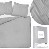 Obliečky 160x200 Súprava 3 kusy Bavlnený satén s pruhmi Pure Obliečky 160x200 Súprava 3 kusy Bavlnený satén s pruhmi Pure