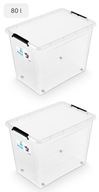 2 x TOY BOX KONTAJNER NA KOLESÁCH 80 l 2 x TOY BOX KONTAJNER NA KOLESÁCH 80 l