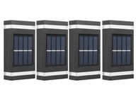 4x LED senzor solárnej nástennej lampy 4x LED senzor solárnej nástennej lampy