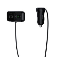 Bezdrátový Bluetooth FM vysielač s nabíječkou Baseus S-16 (Overseas edit Bezdrátový Bluetooth FM vysielač s nabíječkou Baseus S-16 (Overseas edit